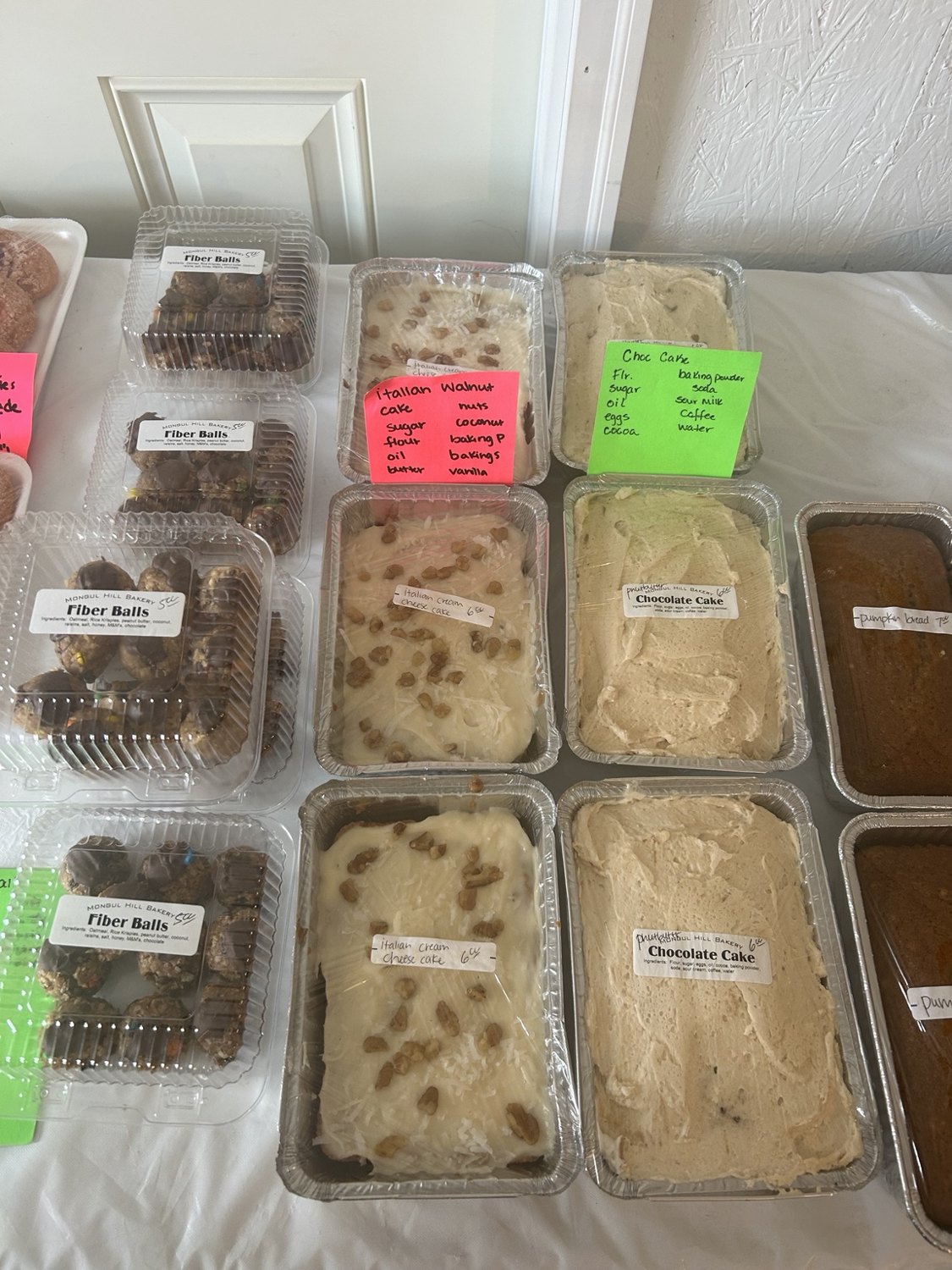Fresh cakes