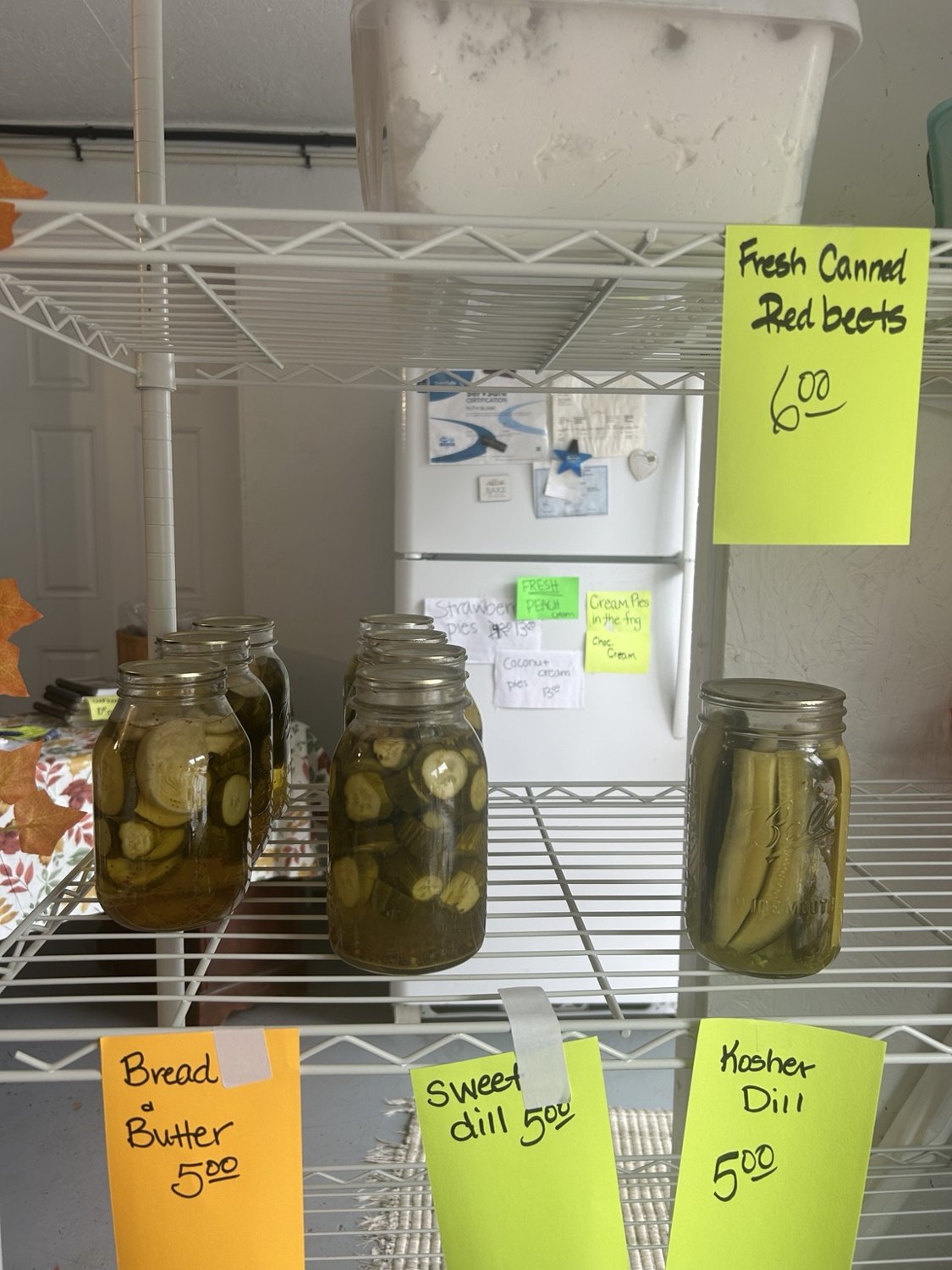 Homemade canned goods
